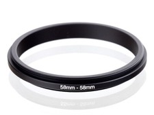 58-58mm MALE TO MALE 58 to 58 Double Lens Coupling Reverse Macro  - UK STOCKISTS