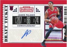 2019 Panini Contenders Draft Picks #95 James Palmer Draft Ticket Blue Foil
