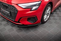 Front Flaps Audi A3 8Y Schwarz Hochglanz