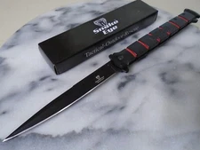 Snake Eye Huge Assisted Open Stiletto Pocket Knife Dagger 3Cr13 SE-1265RD 11.25"