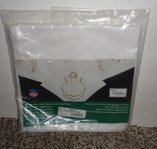 Set of 4 Dinner Napkins White Angel Napkins to Embroidery Kit