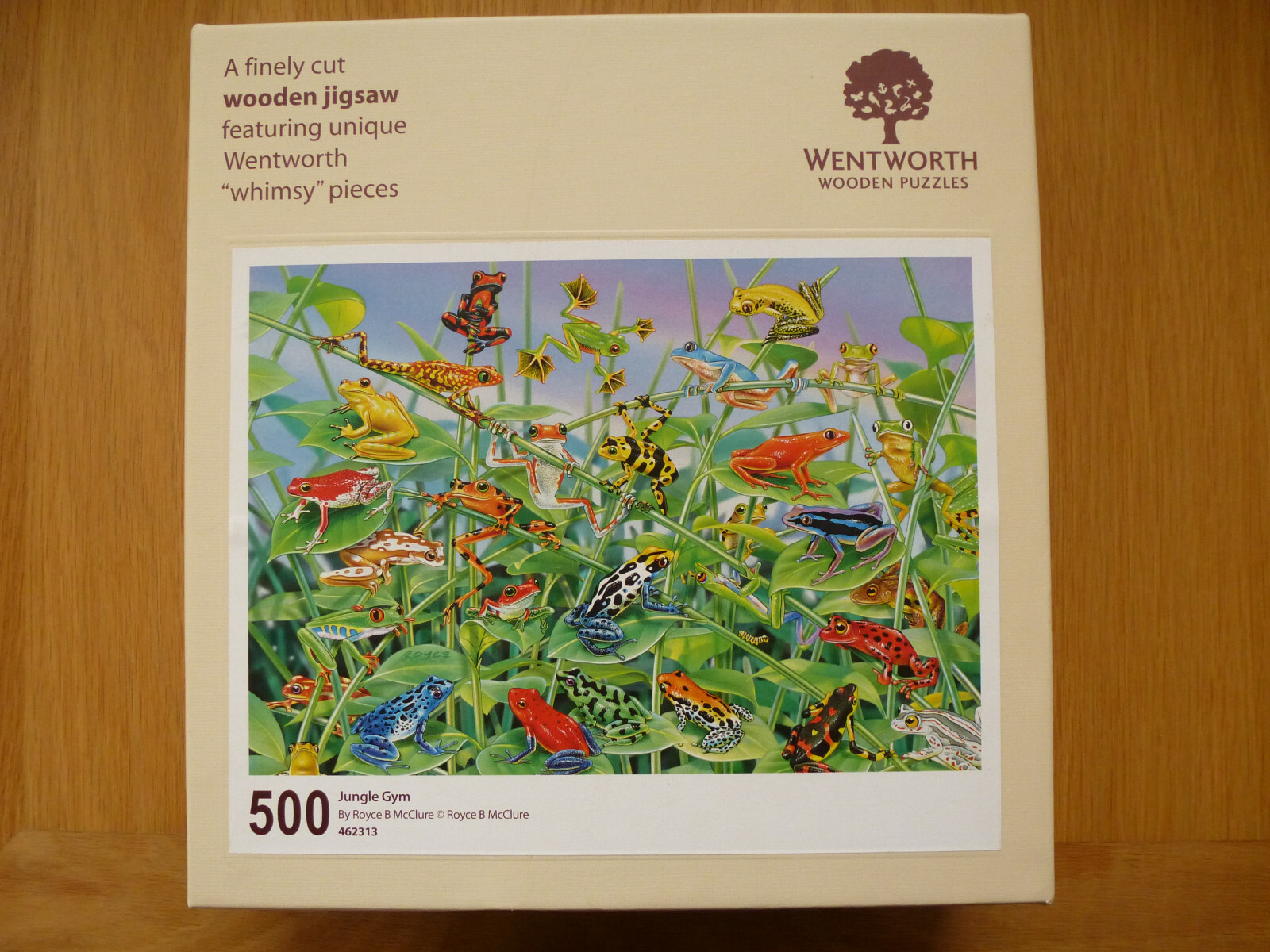 Wentworth Jigsaw Puzzle Jungle Gym Frogs 500 pieces Royce B McClure