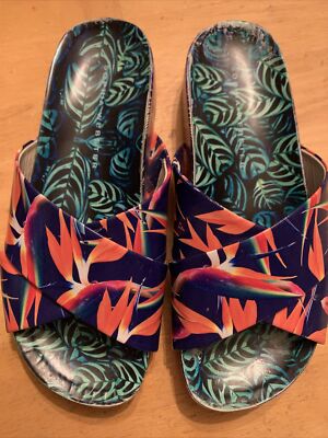 Sophia Webster 37 1/2 pool slide Sandals Shoes Tropical Run