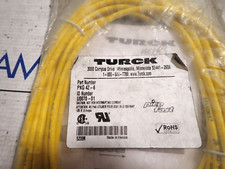New Turck PKG 4Z-6 2 Amp 125 Volt PicoFast Snap On Cable Cordset U0070-01