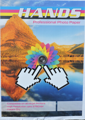 25 Blatt Fotopapier A4 180 g/m² Hände Profi einseitig glänzend