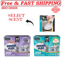 Member's Mark Power Flex Tall Kitchen Drawstring Trash Bags, 13 gal.Select Scent