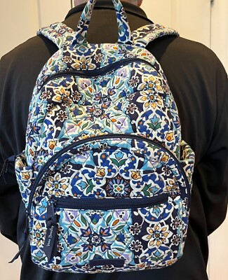 Vera Bradley Essential Backpack Large NWOT Blue Star Medallion Vera Bradley | Bags | Vera Bradley Large Essential Backpack  main image 4