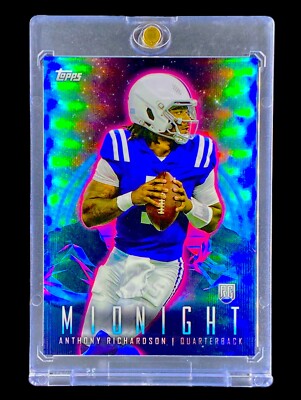 ANTHONY RICHARDSON BLACK REFRACTOR SP ROOKIE Holo Prizm Rare Midnight Insert