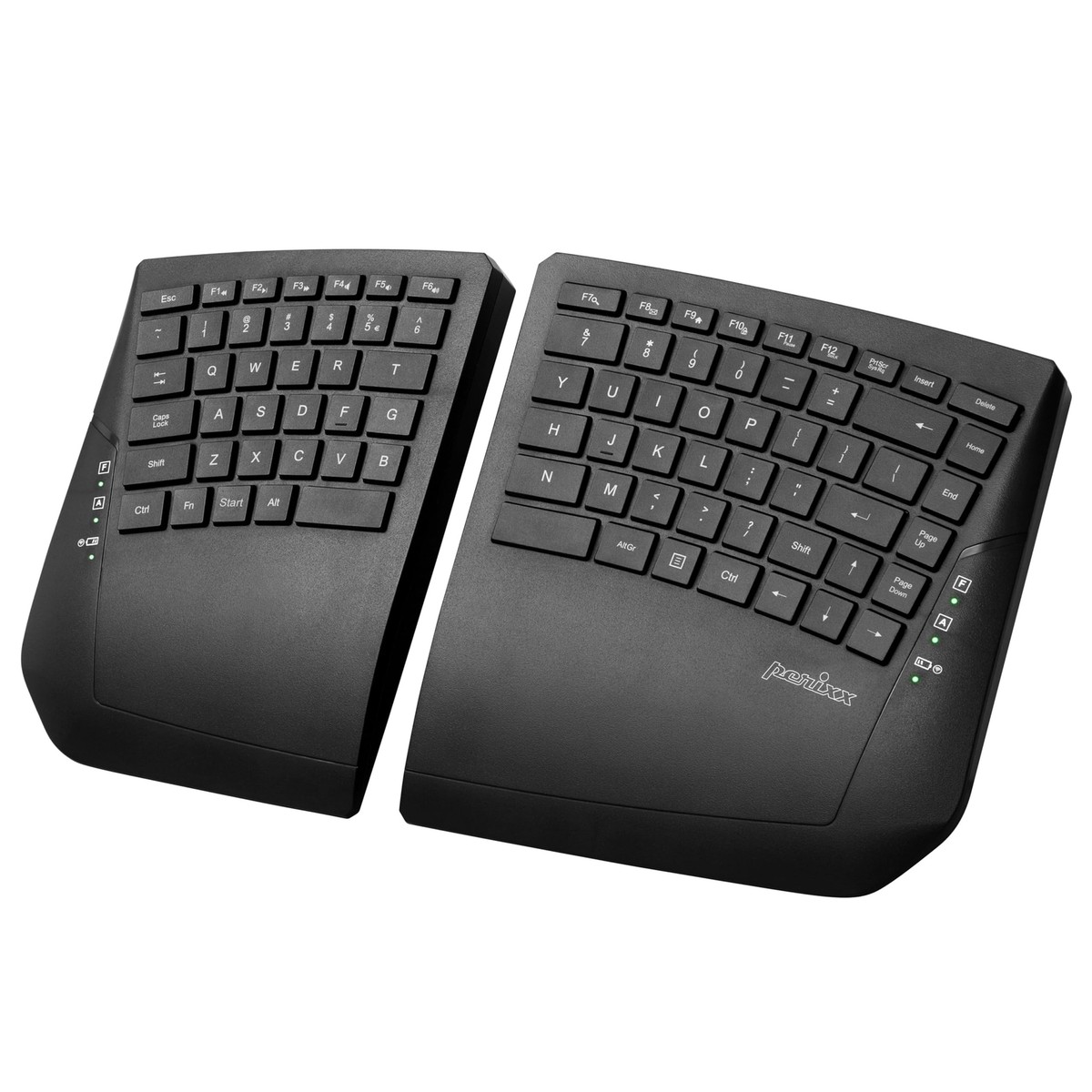 Keyball39 ブラック F10 Doys Perixx Perixx PERIBOARD-624B US, Wireless Ergonomic Split Keyboard - Up