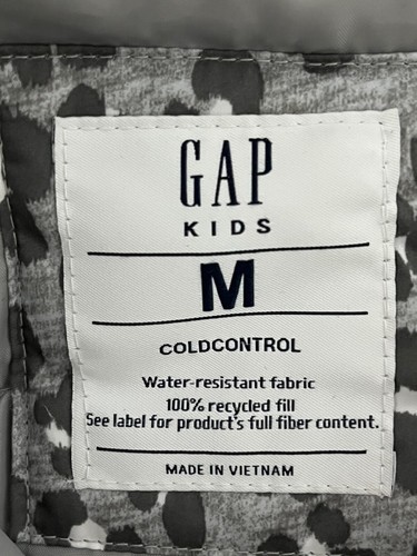 Veste matelassée grise bouffante fille Gap enfant avec capuche - Taille M (8-9) - Photo 3/4