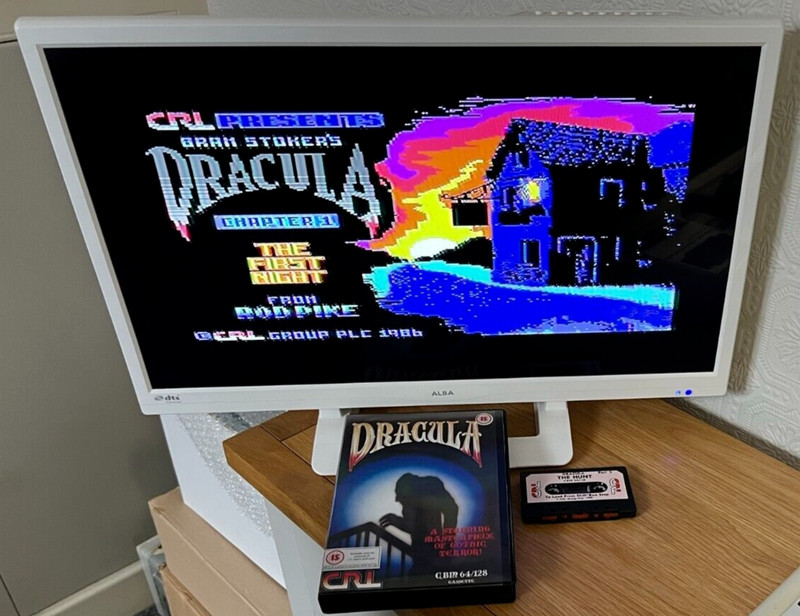 CRL Dracula Commodore 64 Cassette - Ultra Rare Working -🕹️Retro Gift Idea🕹️