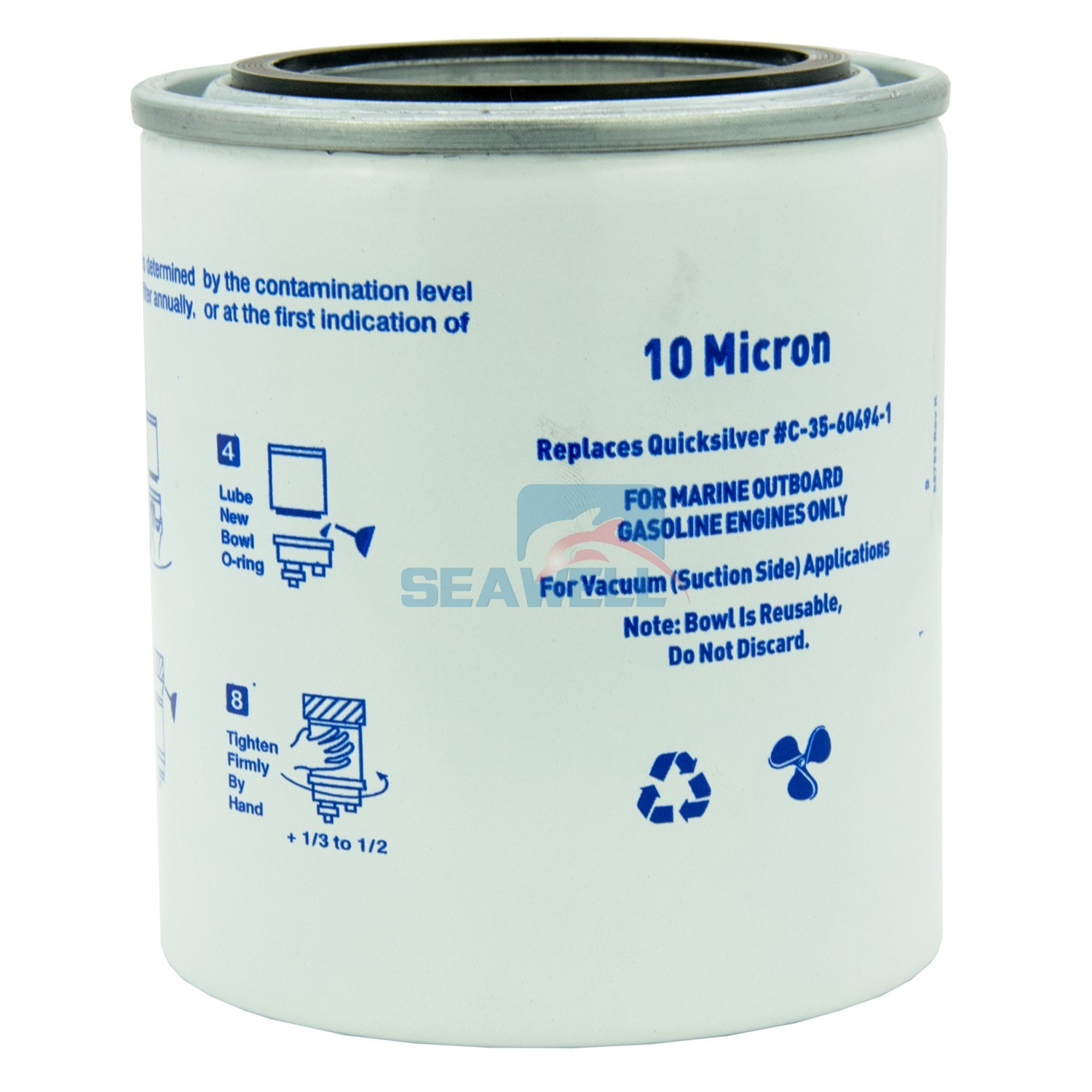 Outboard Fuel Filter Water Separator 10 Micron S3213 for Yamaha Mercury Racor eBay