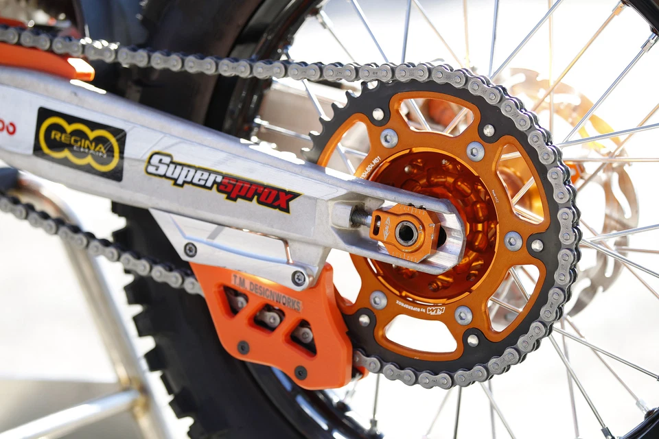 Supersprox Stealth Sprocket KTM 250 Freeride/Freeride R (13-22) 46T Orange - Image 3 of 4