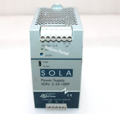 SOLA SDN 5-24-I00P POWER SUPPLY SDN5-24-I00P