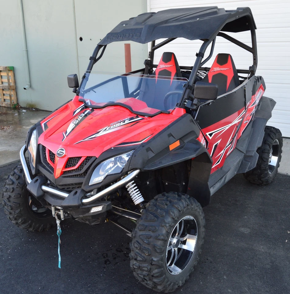 Clearly Tough CFMoto ZForce Half Windshield - Scratch-resistant Lexan MR10! - Image 2 of 4