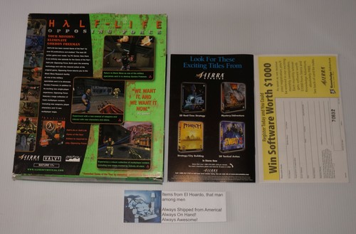 Half-Life: Opposing Force GOTY (PC, 1999) Big Box CIB Very Good Condition - Picture 2 of 7
