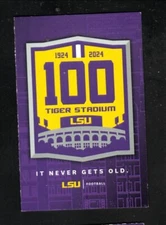 Louisiana State Tigers 2024 Football Pocket Schedule SEC