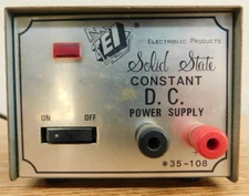 TEI Electronic Products Solid State Constant D.C. Power Supply # 35-108 .