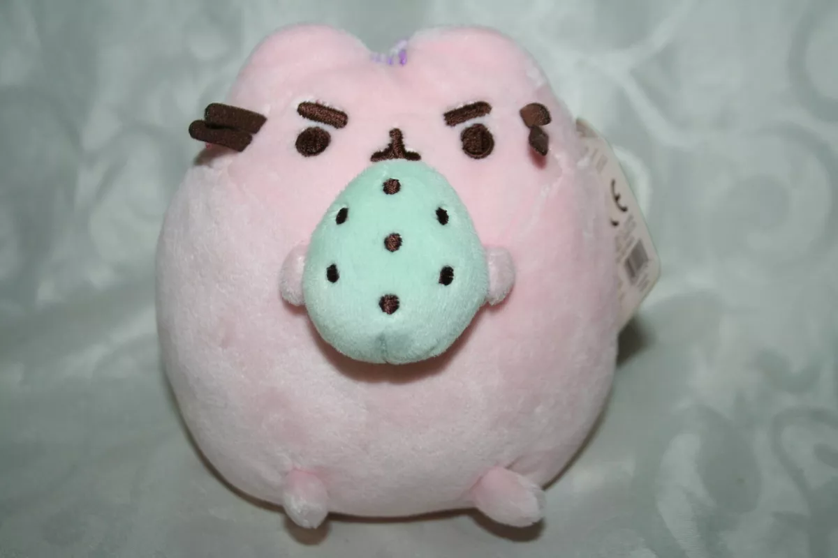 Pink Pusheen Pusheenosaurus Plush Dinosaur Cat Very Good Condition