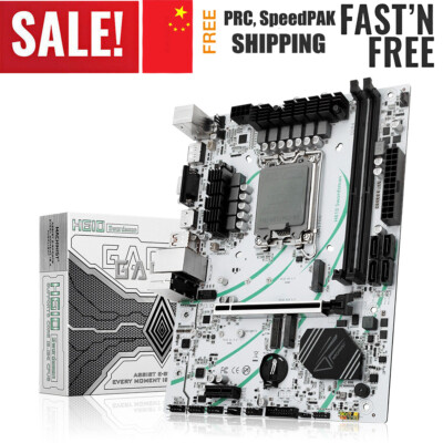 LGA 1700 H610 Motherboard, 2 x DDR4, HDMI VGA DP, Dual M.2,WIFI M.2, USB 3.0