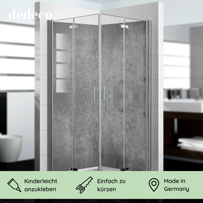 Alu Eck Duschrückwand Fliesenersatz Wandverkleidung Bad Dusche Rückwand fugenlos