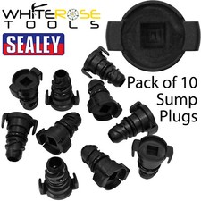 Image of Sealey Plastic Sump Plug For Ford EcoBoost Oil Drain Service Pack of 10 1830727