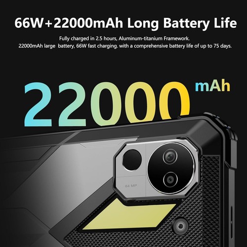 Tabletas exteriores FOSSiBOT DT2 20GB+256GB 22000mAh GPS Android MIL-STD-810H viajes - Imagen 4 de 12
