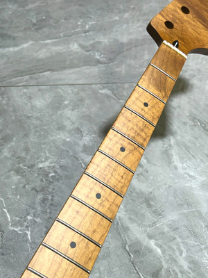 Low price, 4 string 20 Frets Roasted Maple 30inch short scale Bass Guitar Neck