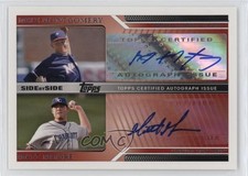 2011 Topps Pro Debut Side by Dual Matt Moore Mike Montgomery #DA-MM Auto 6er