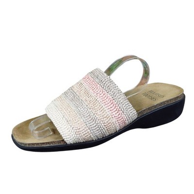 Mootsies Tootsies Emily Womens Slide Sandals Size 10M Casual Multi-Color Woven
