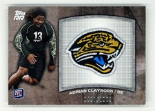 2011 Topps Rising Rookies #RTP-AC Adrian Clayborn /1074 Rookie Team Patch