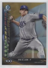 2017 Bowman Chrome Scouts Top 100 Gold Refractor 7/50 Jose De Leon #BTP-18 0x1