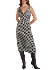 Minkpink Nova Bias Slip Midi Dress Women's Xs