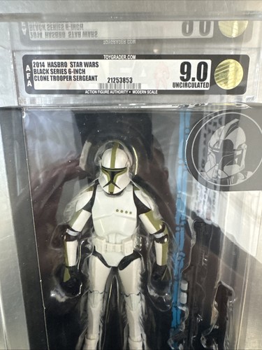 2014 Hasbro Star Wars Black Series Clone Trooper Sergeant AFA 9.0 Uncirculat R2 - Picture 2 of 4