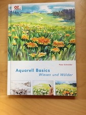 Bastelbuch Aquarell Basics Wiesen u. Wälder Malen Hobby Anleitung Basteln