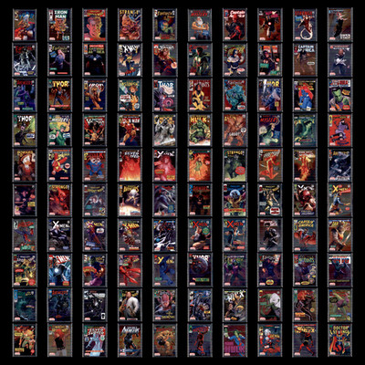 2023 Upper Deck Marvel Platinum Cover Variant Complete Set 100 Cards Collection