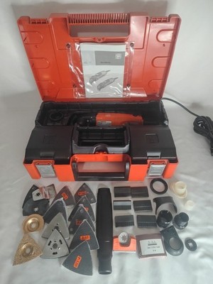 Fein MultiMaster FMM250Q Oscillating Tool Kit  Case, Accessories, Dremel Adapter