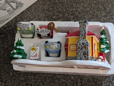 Department 56 Snow Village Used Car Lot Original Box Retired Item