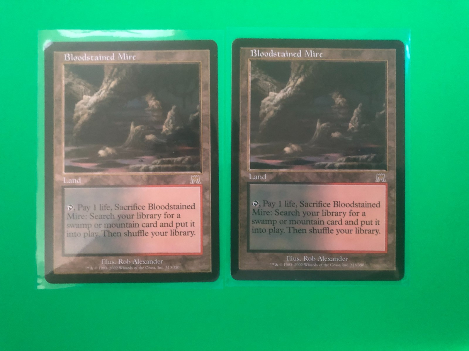 2x Bloodstained Mire Onslaught MTG LP/NM Lightly Played/Near Mint