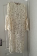 self portrait dress Cream Evening Wedding Ascot Size 14 Lace