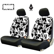 Disney Mickey Mouse Front Seat Covers License Frame Air Freshener Set Disney Mickey Mouse Front Seat Covers License Frame Air Freshener Set