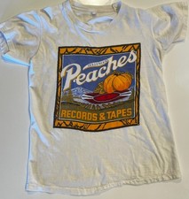 Original Vintage Peaches Records And Tapes T-shirt Size Small