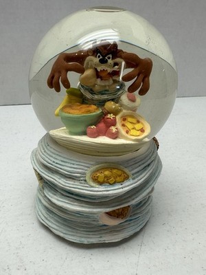 Vtg Taz 1997 Tazmanian Devil Musical 6  Snow Globe Warner Brothers Looney Tunes