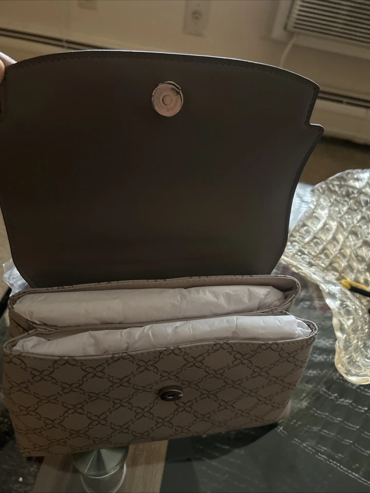 Bolsa de mão Nine West nova em folha com/ombro e alça tiracolo cor marrom - Imagem 2 de 4