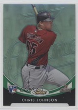 2010 Topps Finest Green Refractor 68/99 Chris Johnson #128 c7w