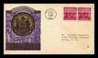 DR JIM STAMPS US COVER DELAWARE TERCENTENARY FIRST DAY ISSUE SCOTT 836 PAIR