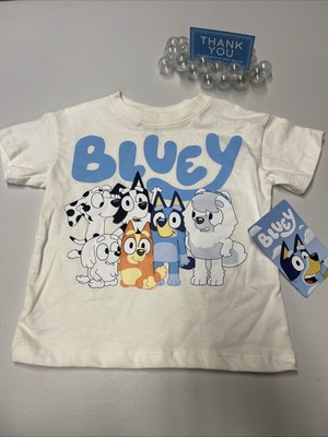 Bluey Toddler Cream T-shirt 2T NWT