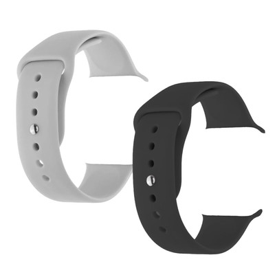 2 Stück Smartwatch-Armband, 46 mm Silikonarmband, Ersatz-Uhrenarmband, Herren- u