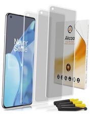 Matte Screen Protector for OnePlus 9 Pro, Tempered Glass UV Set - 3 Pack, Anti