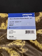 NEW Patagonia Men's Wavefarer Board Shorts - 21" Style  86556 Size 38